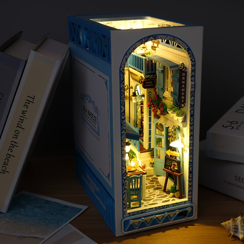Håndlavet 3D Træpuslespil – Hav-inspireret Miniaturehus
