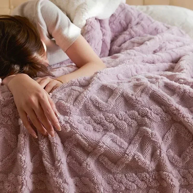 Vintertæppe Ekstra Blødt | Hygge Tæppe Til Sofa Og Seng