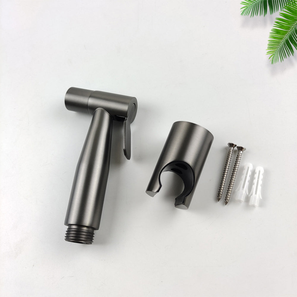 Nuvoro Hygienisk Håndholdt Bidet Sprayer Til Toilet Med Rustfrit Stål Gunmetal Grå