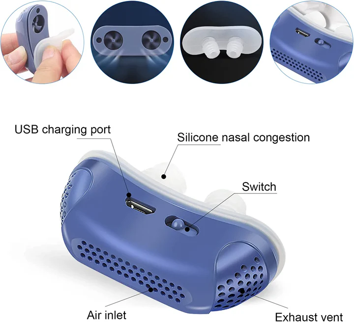 Mikro CPAP Anti-Snorkenhed | Maskeløs Søvnapnabehandling