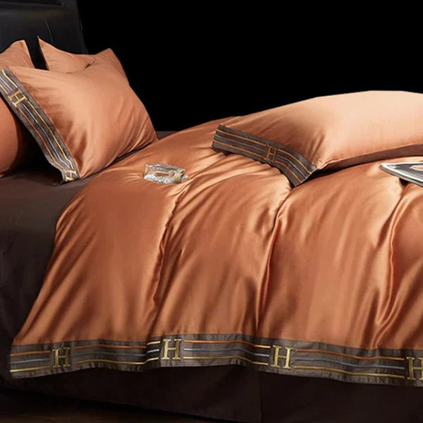 Luksus Satin Sengetøj 4-delt Sæt - OpulenceSleep