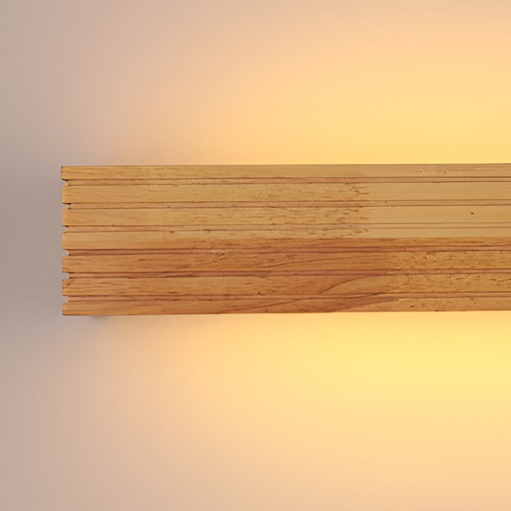GlowWood - Rektangulær vandtæt LED-væglampe Nordisk Spejlbelysning