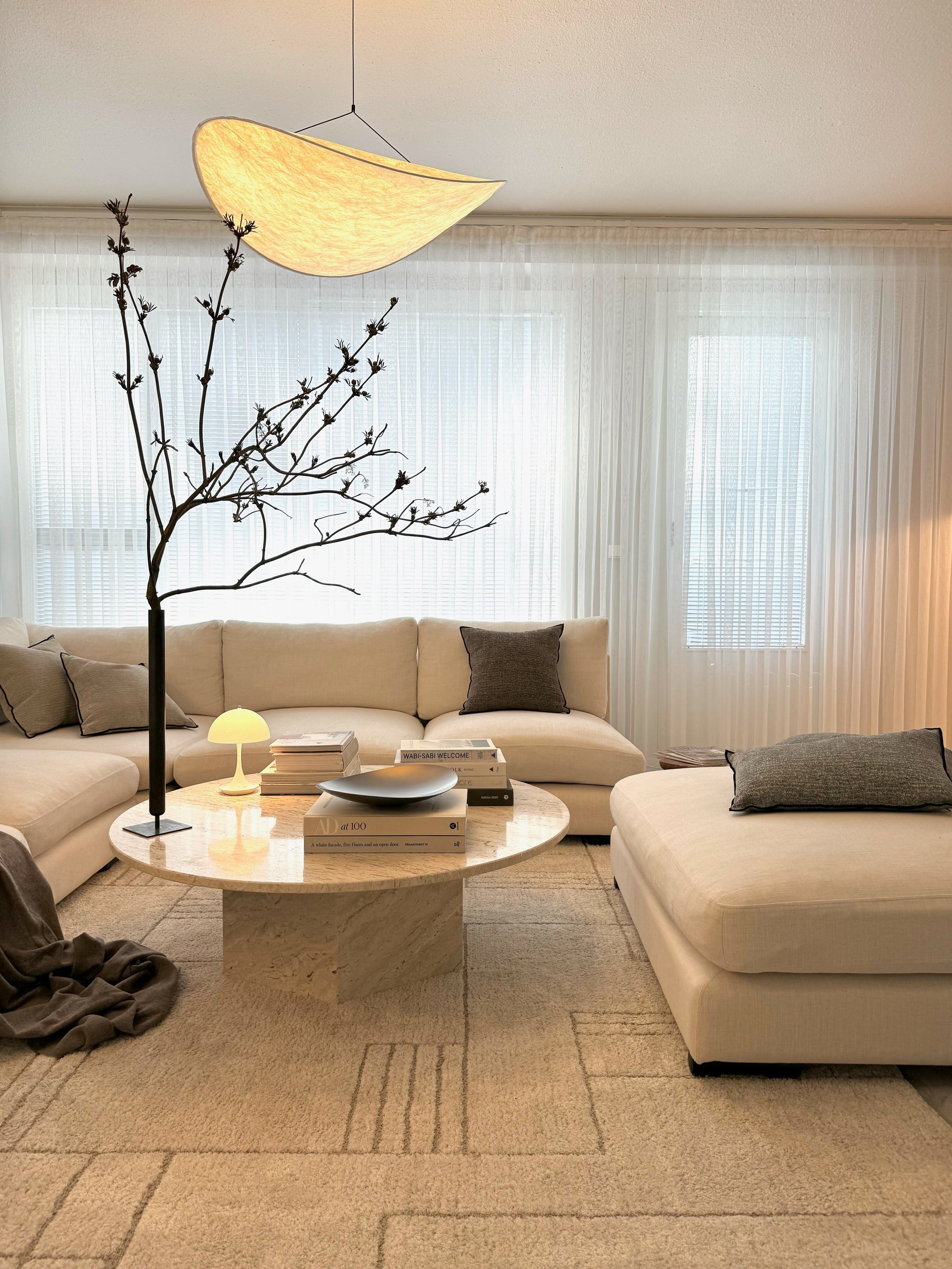 Nordic Glow Lyra Premium LED Krystal Lysekrone Med Silke Blade