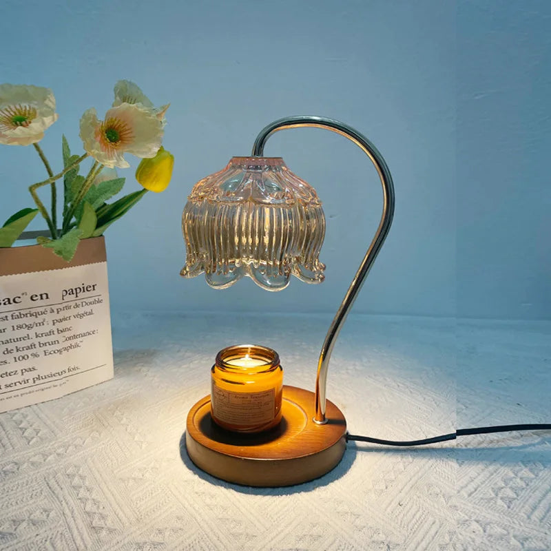 GlowStone - Elegant bordlampe med unikt glasstensdesign til stilfuld boligindretning