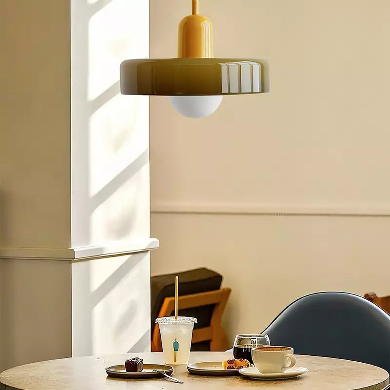 Liora Bauhaus Glas Pendelampe med Højdejustering
