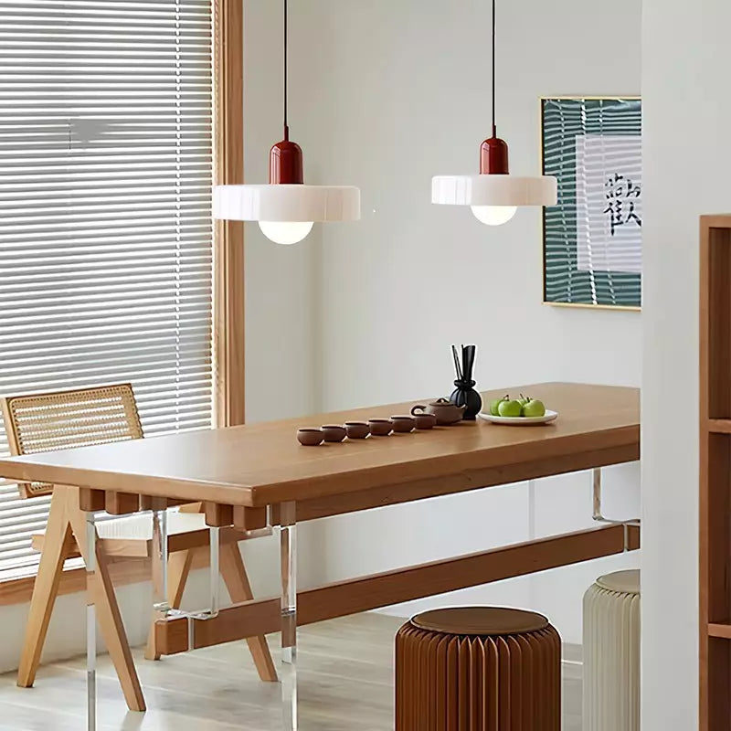 Bauhaus Aurelo Farvet Glas Pendellampe Til Spisestuer