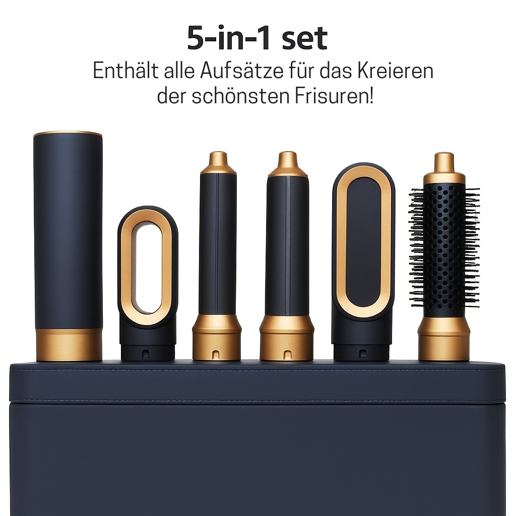 Hårstyler 5-i-1 | Kraftfuld 1000W | Ion Teknologi