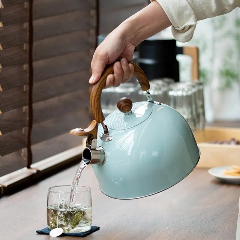 Justerbar Rustfrit Stål Kedel | Med Pipetone | 2,5L/3L