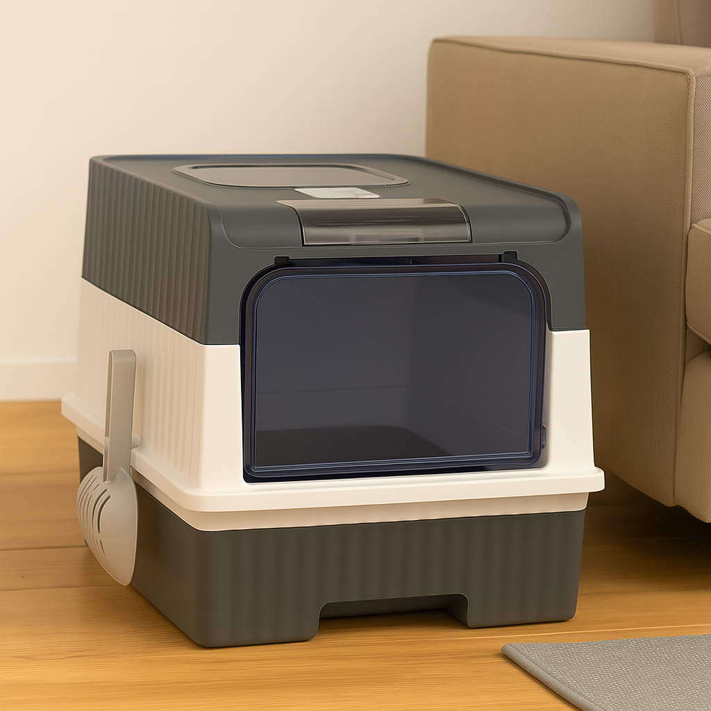 SteriPaw Haven – Automatisk Selvrenende Kattebakke med UV
