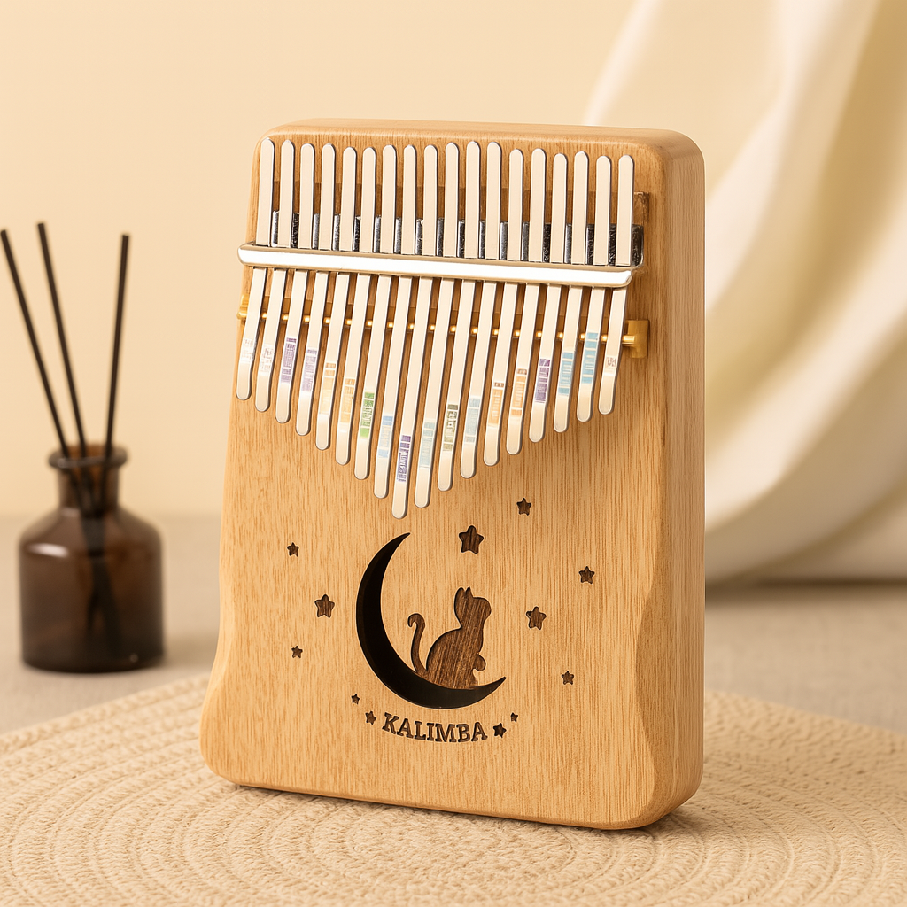 Træ – 17-Tast Kalimba Daumenklaver i Træ – Begynder Musikset