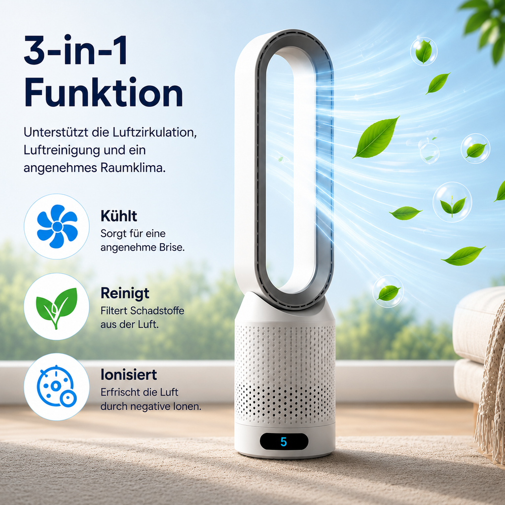 AirPure - 3-in-1 Luftkühler - Reinigt und Ionisiert