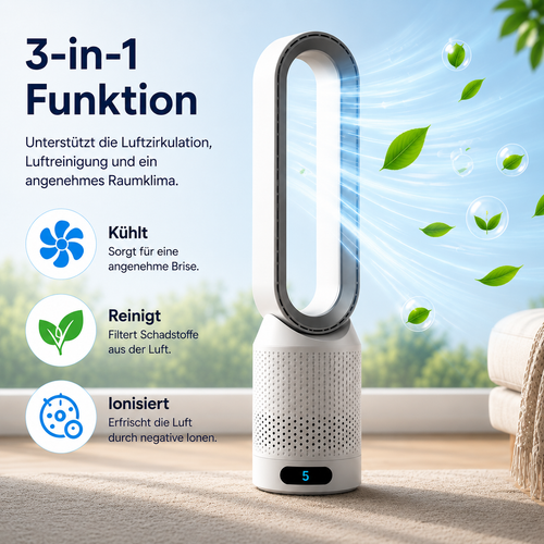 AirPure - 3-in-1 Luftkühler - Reinigt und Ionisiert