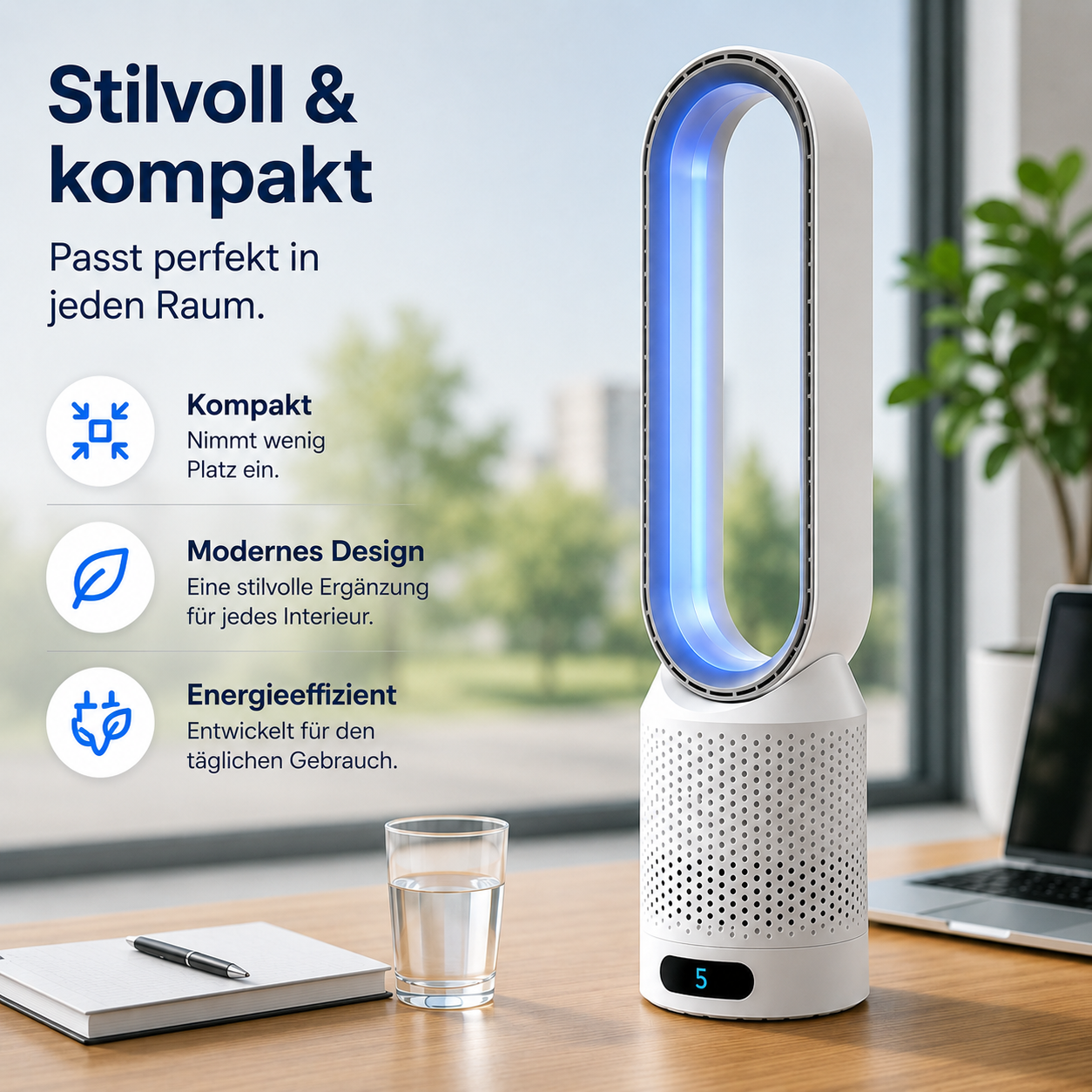 AirPure - 3-in-1 Luftkühler - Reinigt und Ionisiert
