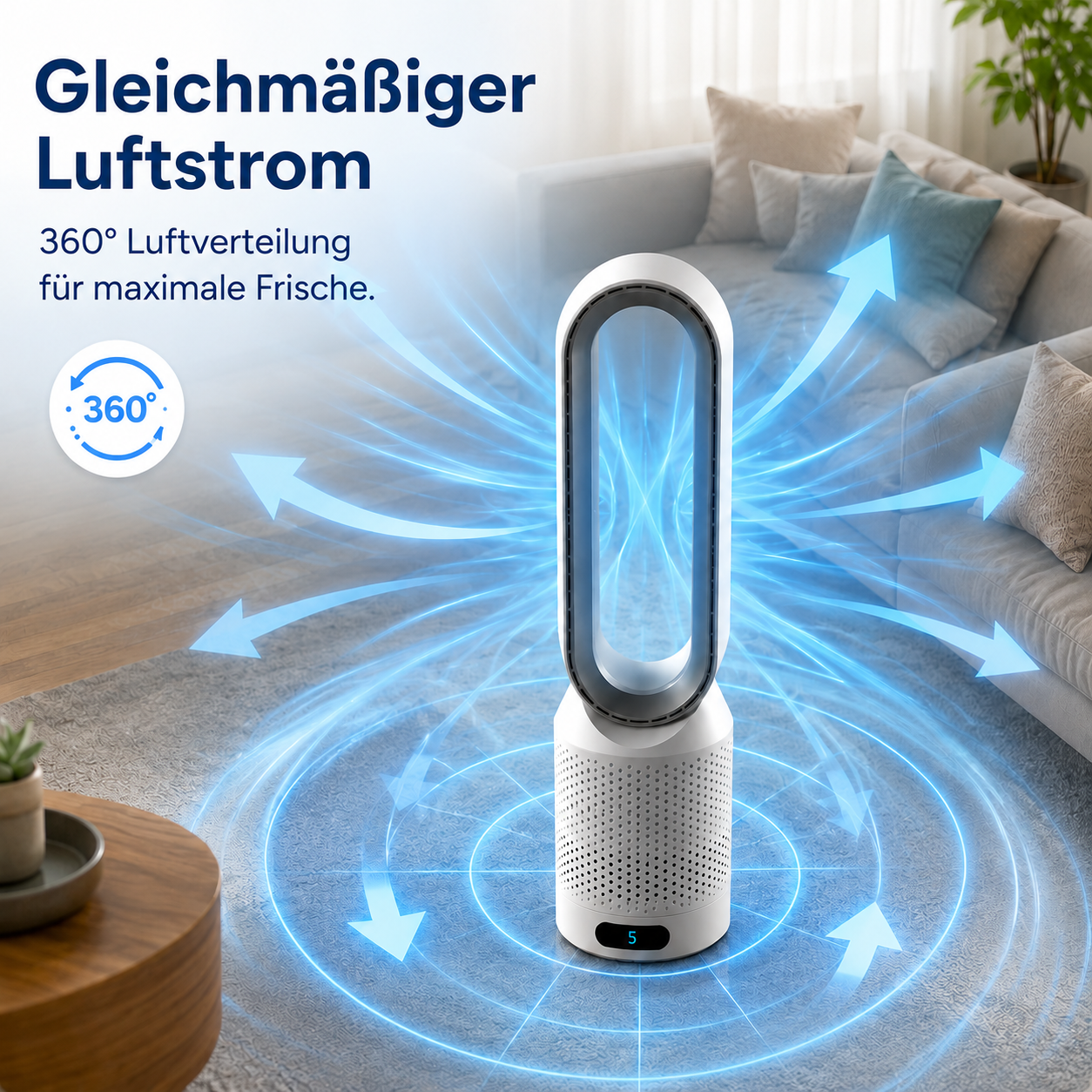 AirPure - 3-in-1 Luftkühler - Reinigt und Ionisiert