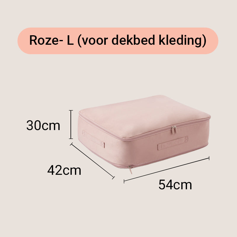 Pladsbesparende kompressionsopbevaringstaske – Holdbar & praktisk