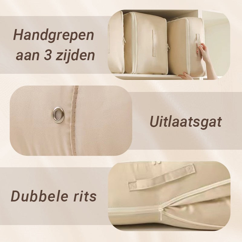 Pladsbesparende kompressionsopbevaringstaske – Holdbar & praktisk