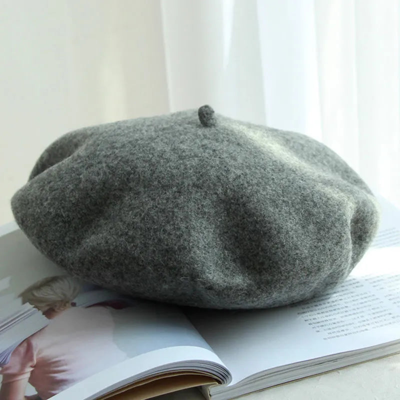 Klassisk Beret – Blødt filtstof, tidløst design & behagelig pasform
