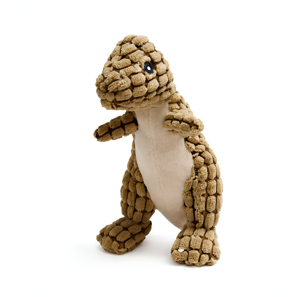 Lars - Plys Dinosaur Hundelegetøj til Små og Mellemstore Hunde