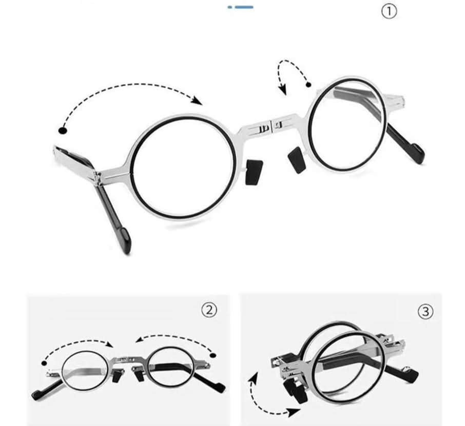 Foldbar Læsebrille – Let & Kompakt med Klart Synsfelt