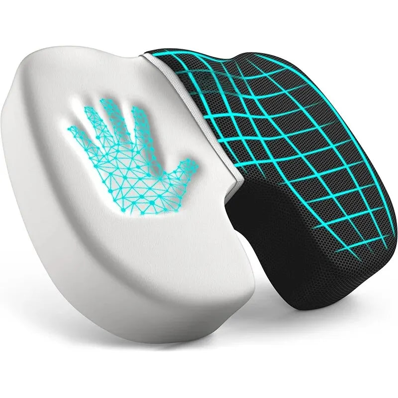 Ergonomisk Kontorpude – Memory-skum Sæde pude til Trykaflastning & Rygstøtte til Langt Sidde