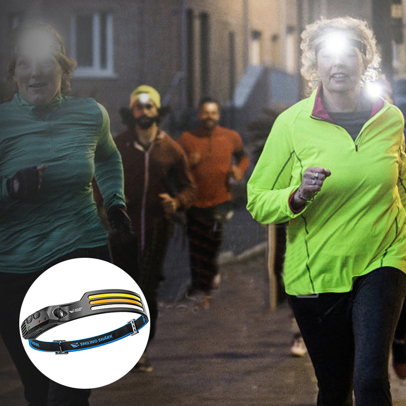 LED USB Genopladelig Kraftig Hovedlygte