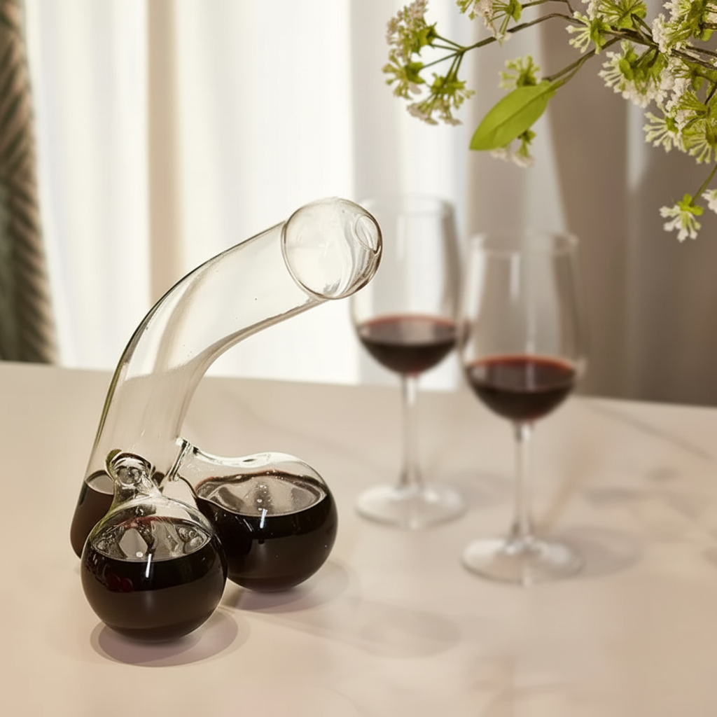 Glasdekanter | Elegant Design og 650 ml Kapacitet | Klar