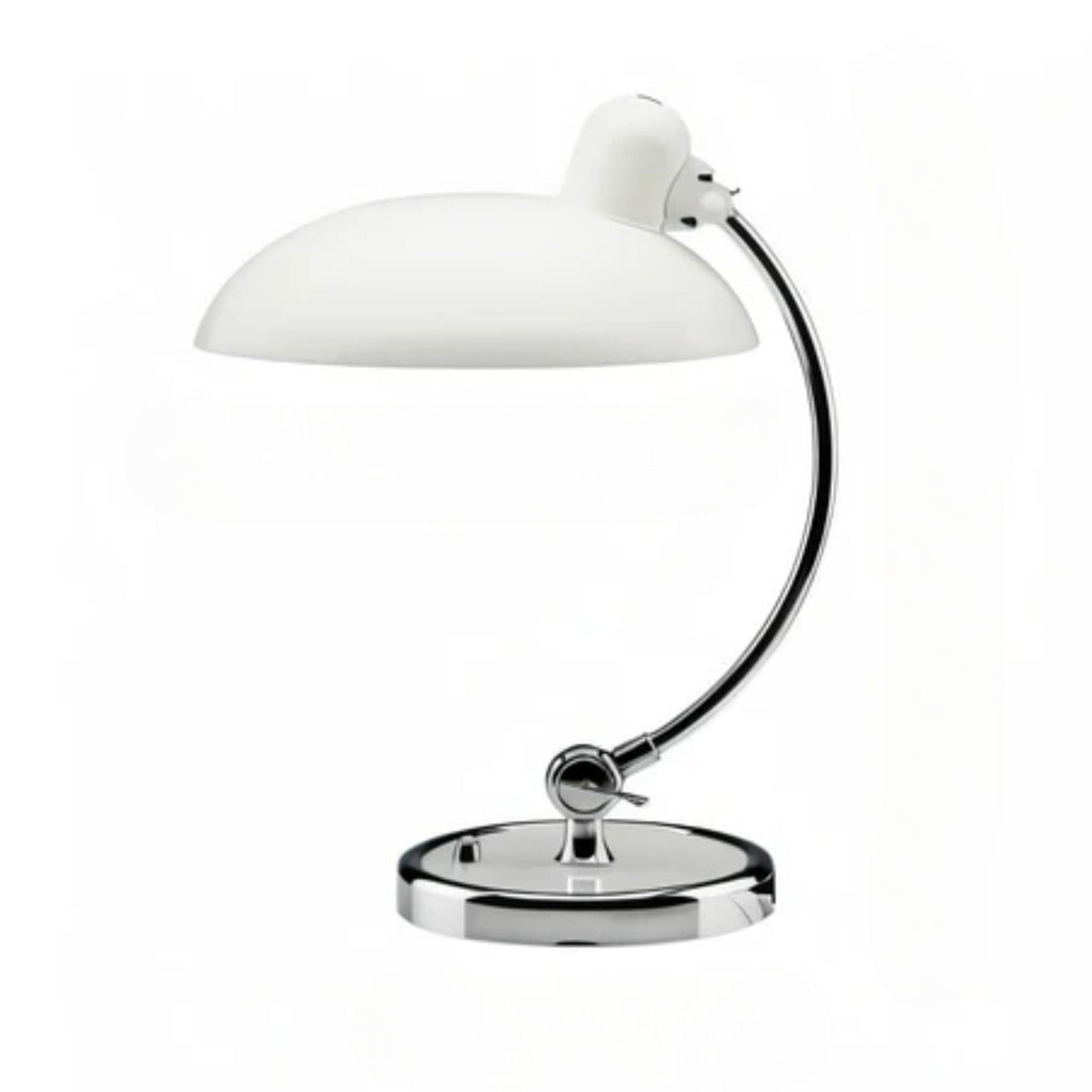 Bordlampe – Justerbar arm af jern & klassisk kuppelform til funktionel arbejdsbelysning