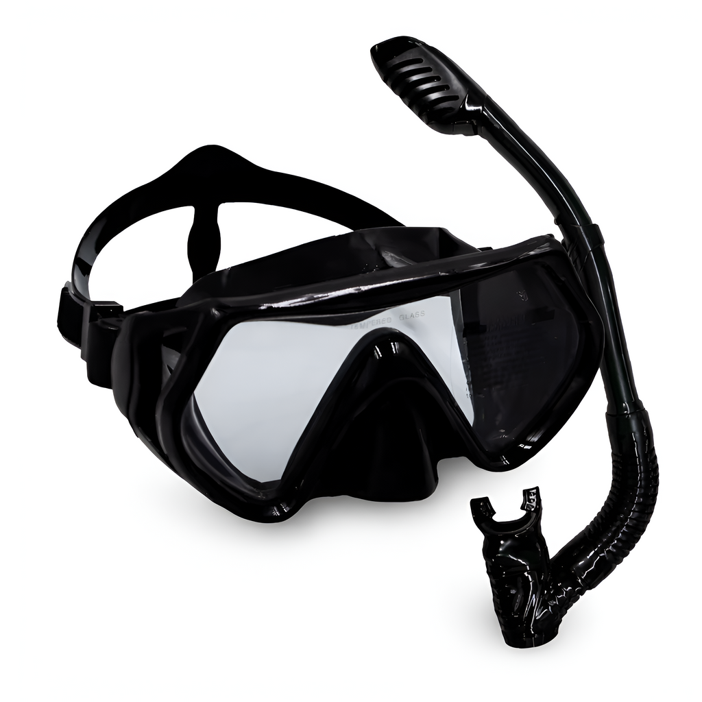 Nyrell - Børne Snorkelmaske Sæt Anti-Dug med Næsedækning