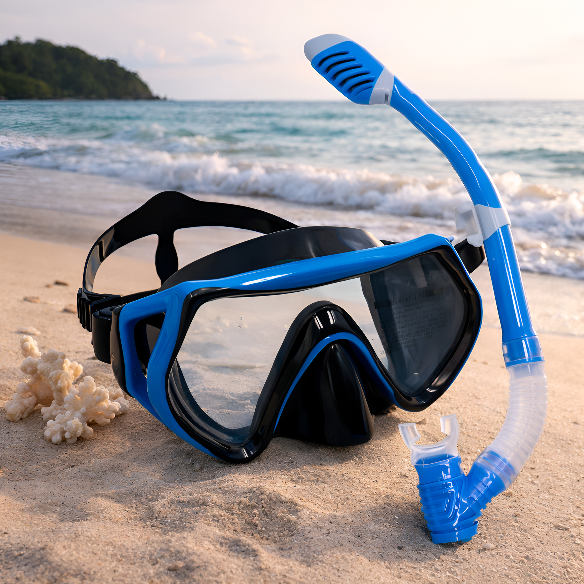 Nyrell - Børne Snorkelmaske Sæt Anti-Dug med Næsedækning