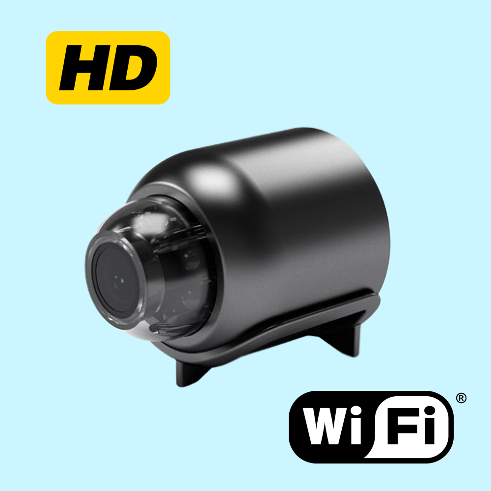 NovaGuard 1080P Mini Kamera Med WiFi Vandtæt 160-Graders Nattesyn