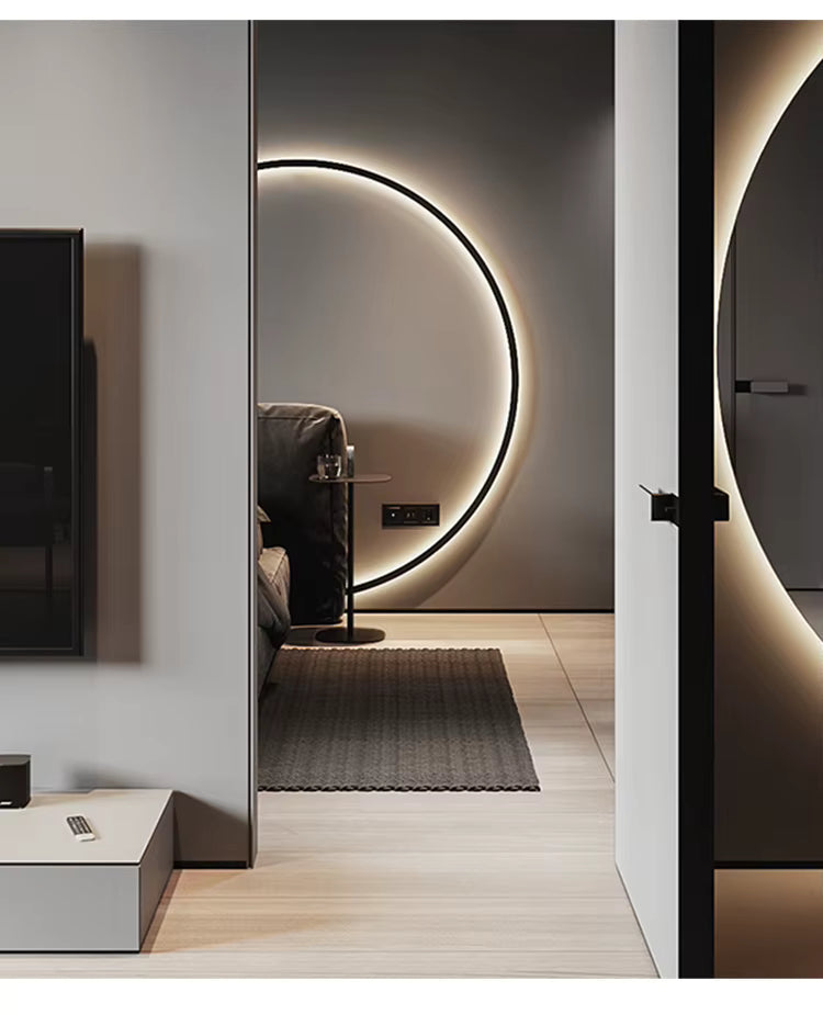 NovaHalo LumaNova Rund Væglampe til Moderne Minimalistiske Interiører