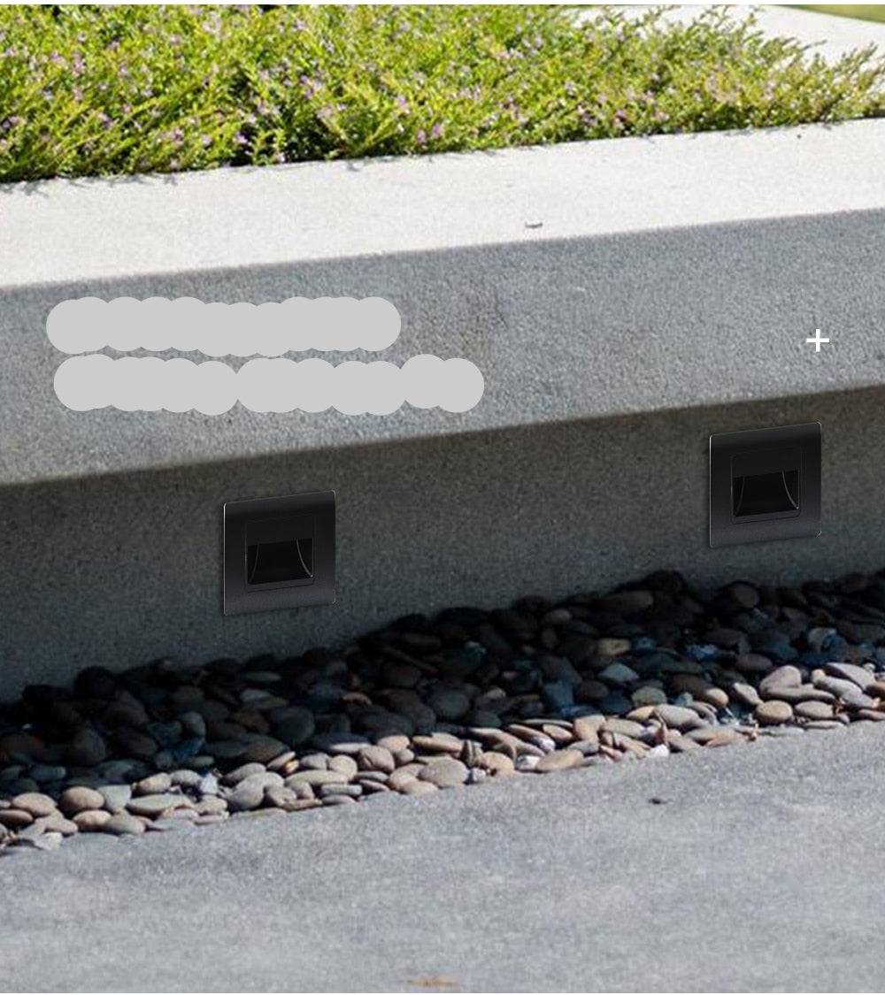 AstraLite PIR Sensor Trappe Lys med Fire Farvemuligheder