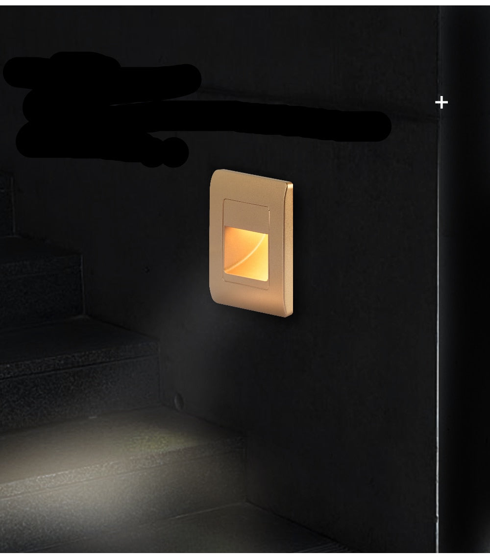AstraLite PIR Sensor Trappe Lys Fire Farvemuligheder