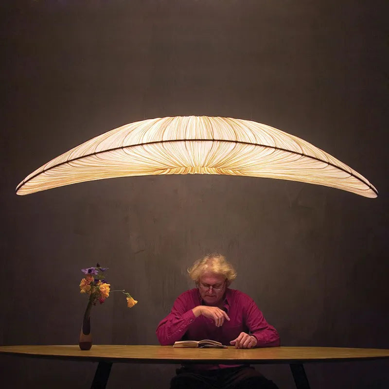 Aurelia Hvid LED Pendel Lys Sejlstof Kranse | Petprovac