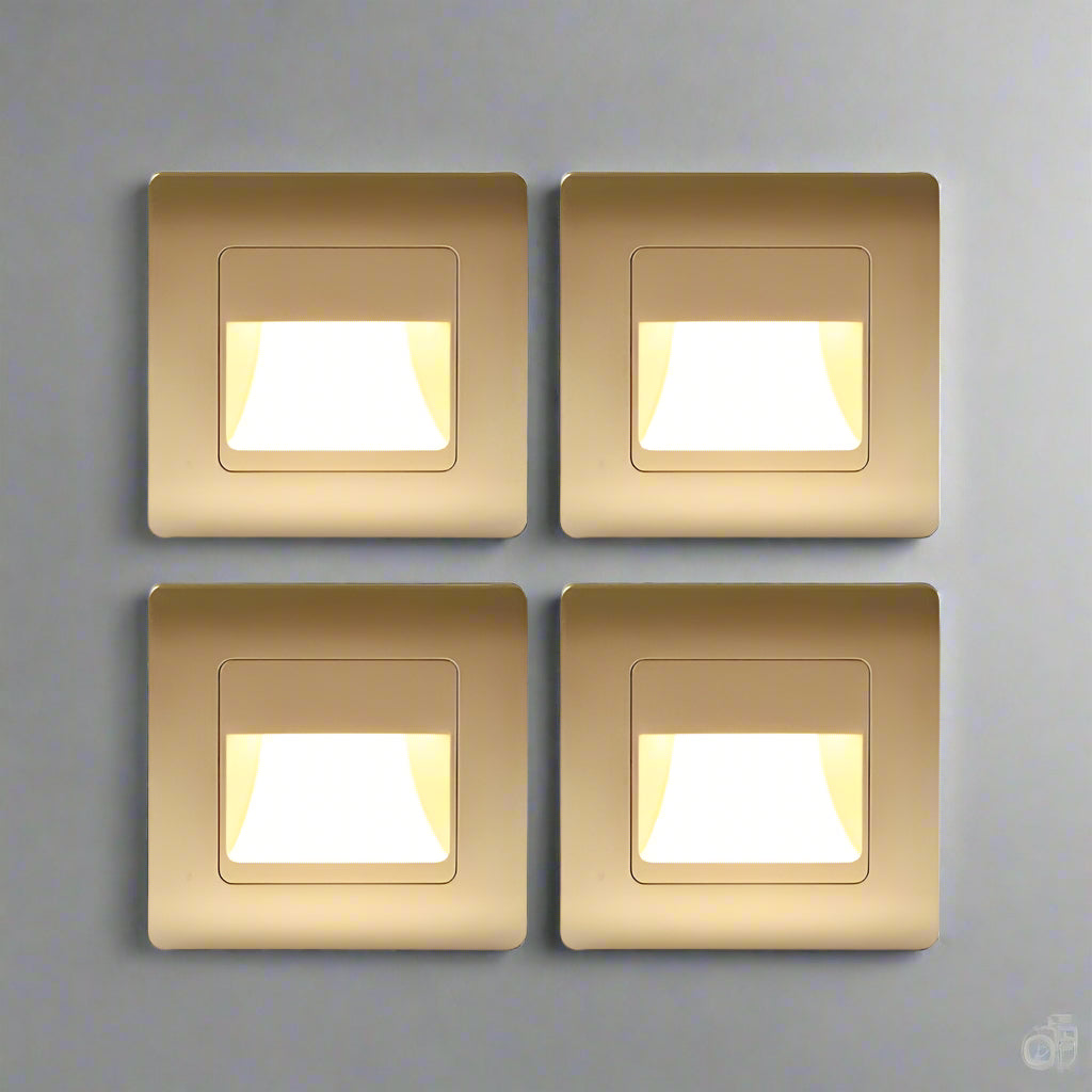 AstraLite PIR Sensor Trappe Lys med Fire Farvemuligheder