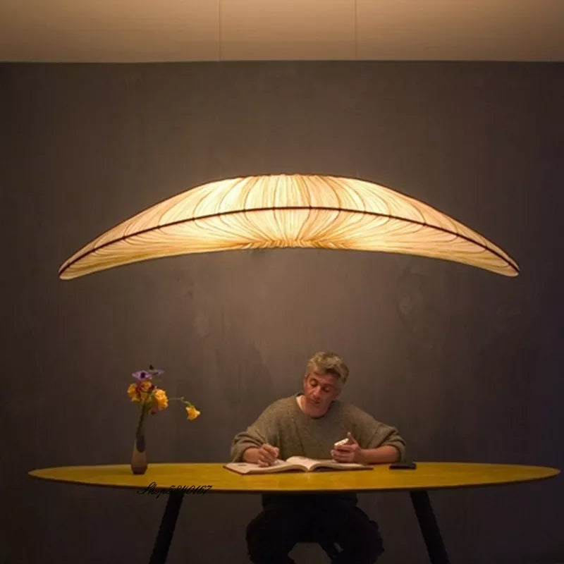 Aurelia Hvid LED Pendel Lys Sejlstof Kranse | Petprovac