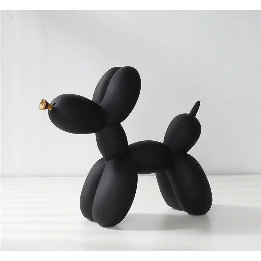 Statue af hund i kunstnerisk ballon