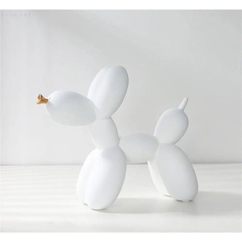 Statue af hund i kunstnerisk ballon