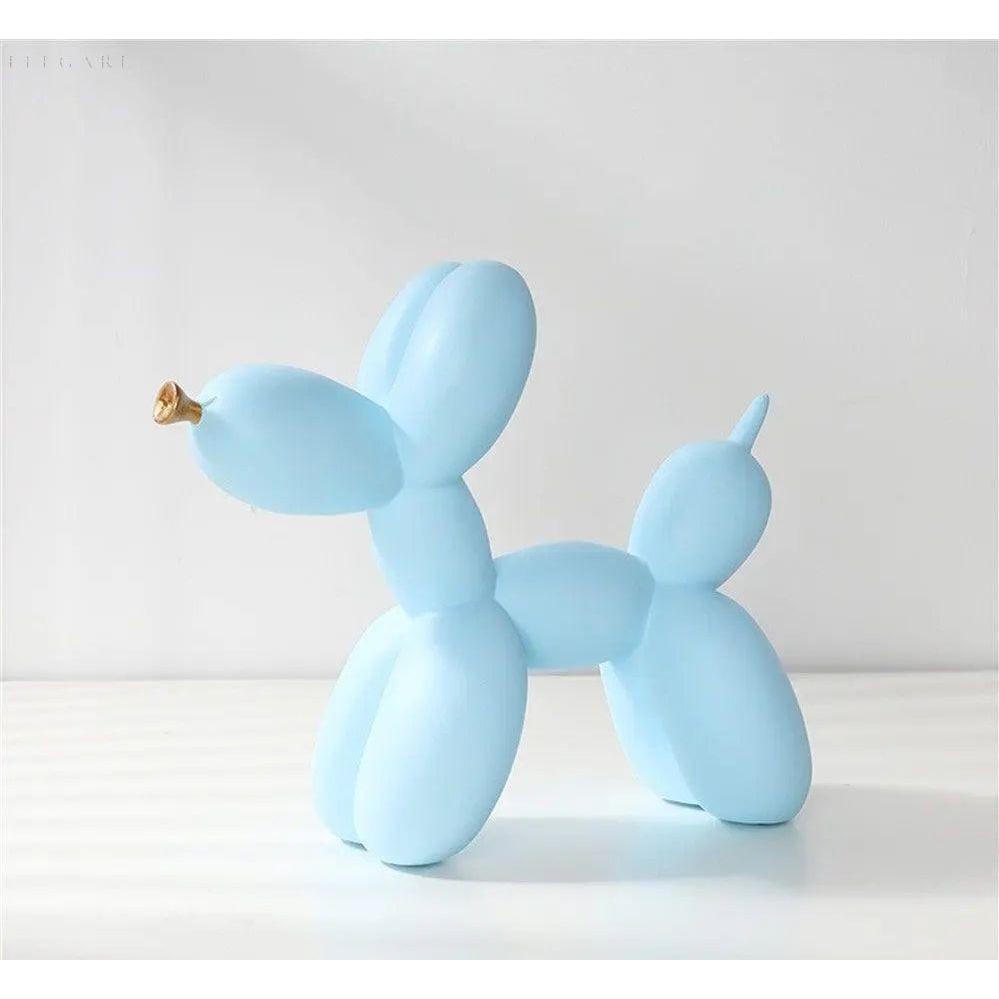 Statue af hund i kunstnerisk ballon