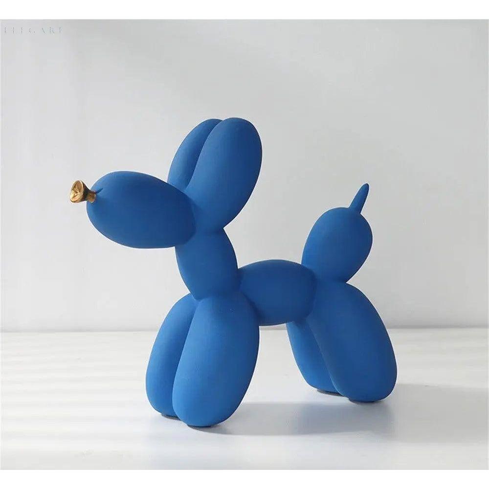Statue af hund i kunstnerisk ballon
