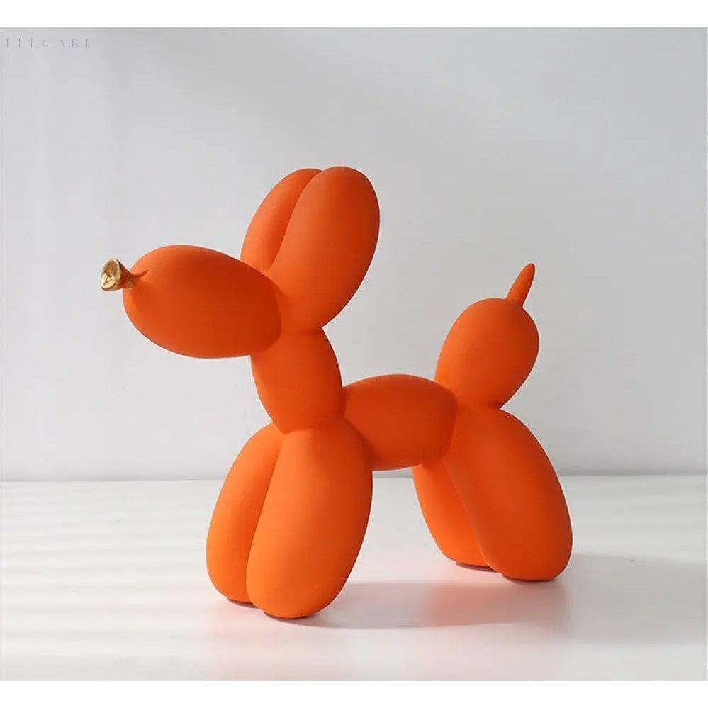 Statue af hund i kunstnerisk ballon