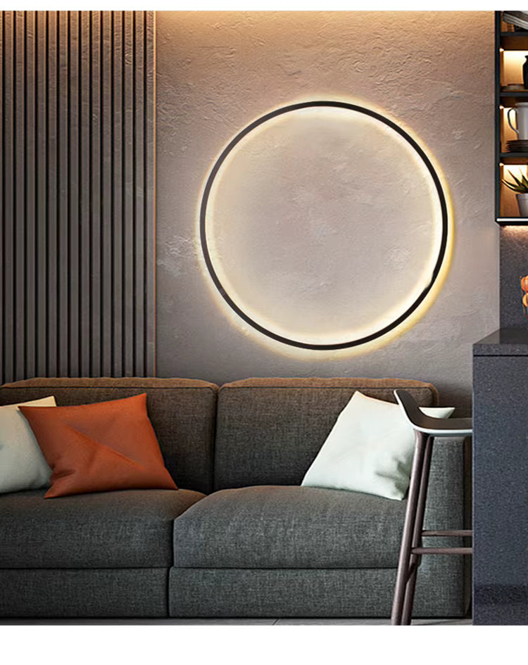 NovaHalo LumaNova Cirkulær Væglampe til Moderne Minimalistiske Interiører