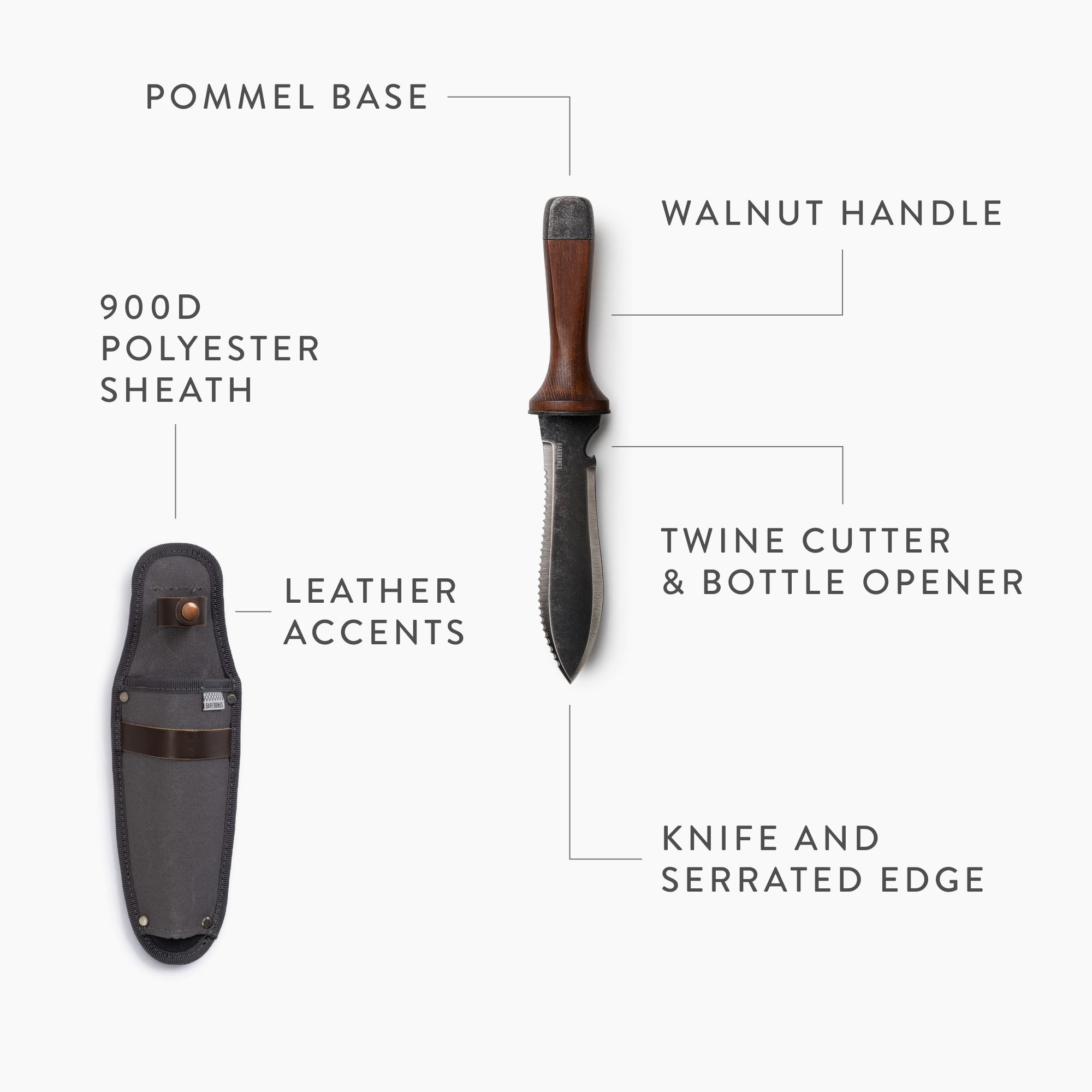 TrailForge Pro Grip Udendørs Overlevelseskniv Med Ergonomisk Håndtag Og Holdbar Klinge | Petprovac