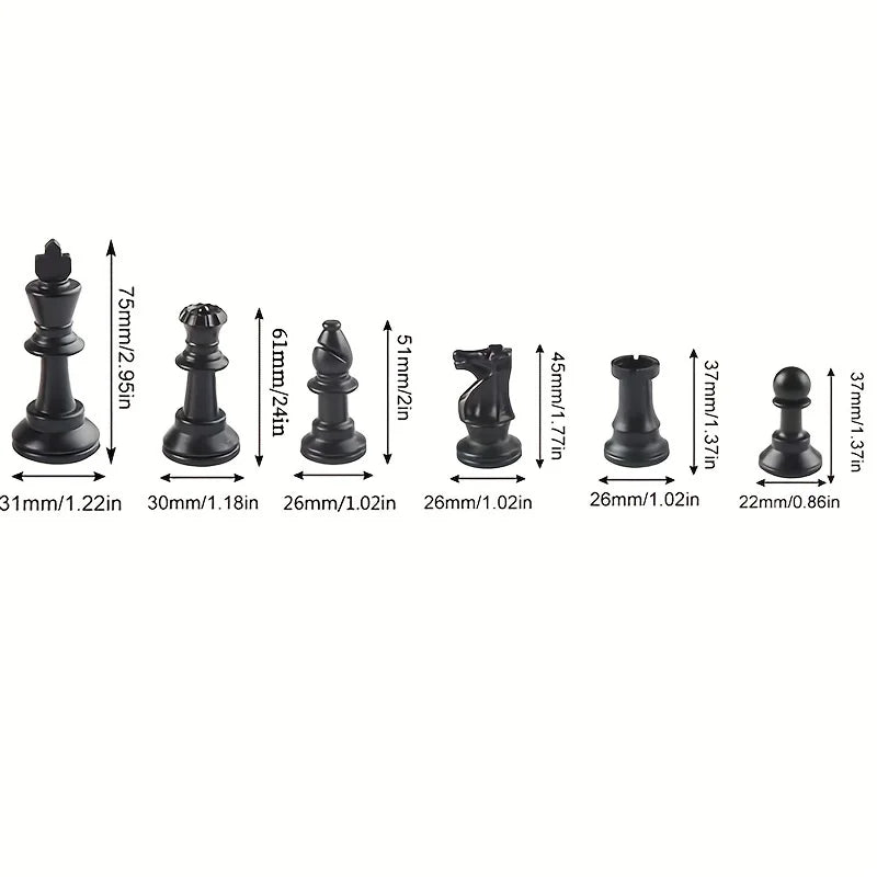 Ardentor Skakfigurer Sæt i Træ – 32-delt, Håndlavet & Klassisk Design