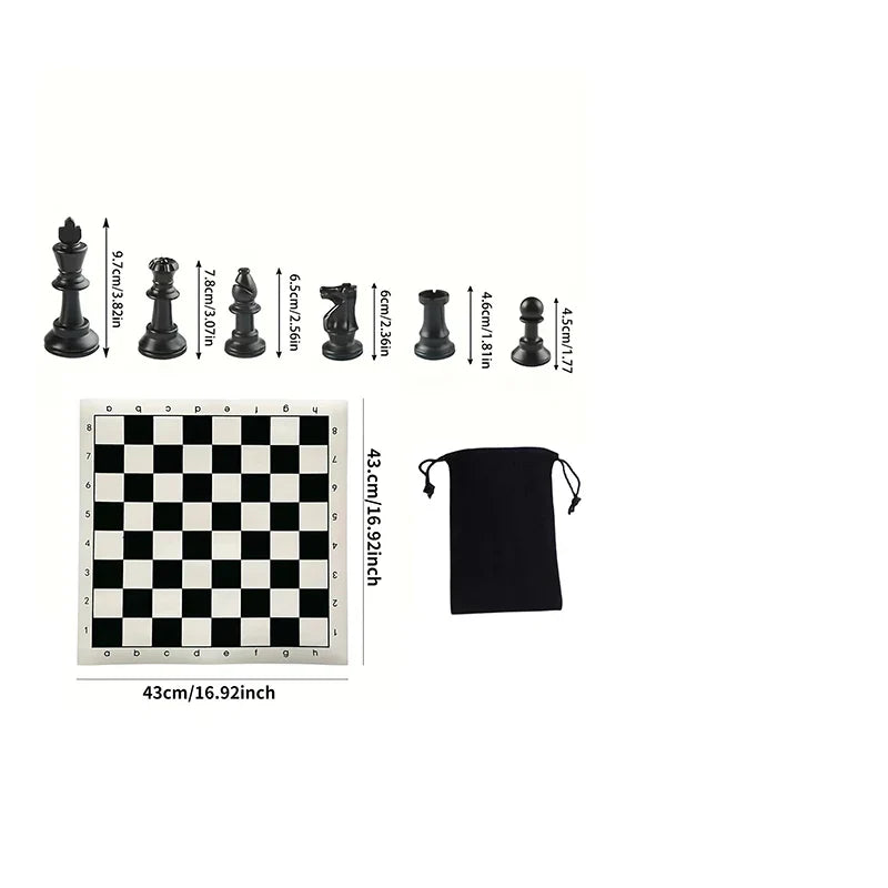 Ardentor Skakfigurer Sæt i Træ – 32-delt, Håndlavet & Klassisk Design