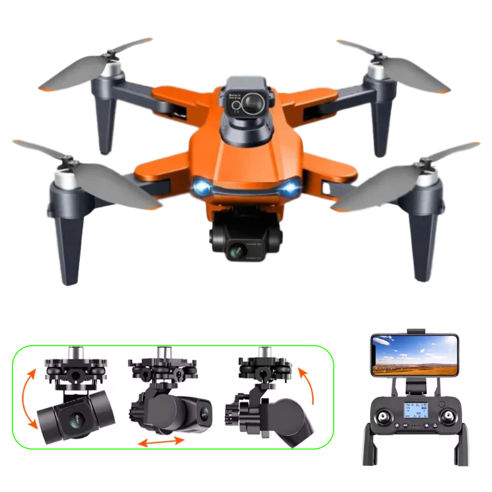 Altaris Aero Drone Pro Leverer 8K Kameraer, GPS Stabilisering, Forlænget Batterilevetid