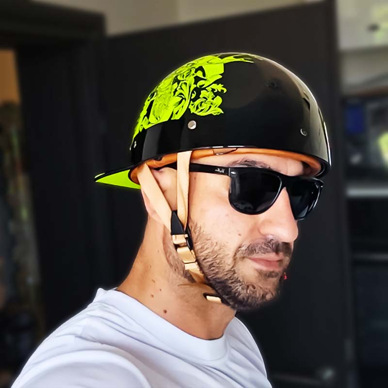 OrionRide Baseball Stil DOT Hjelm Med ABS Skaller Til Motorcykler