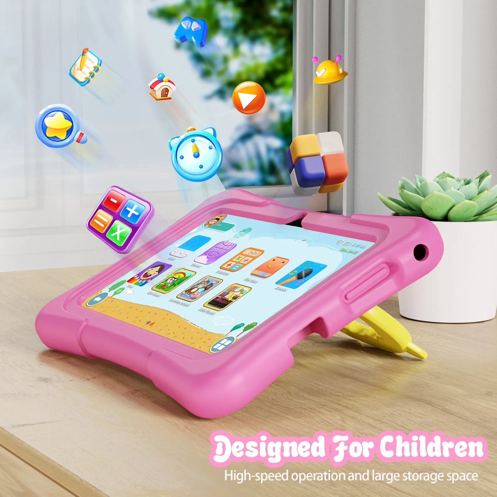 EduTab – Børne-Tablet 7 Tommer Android 11, 32GB med Dualkamera