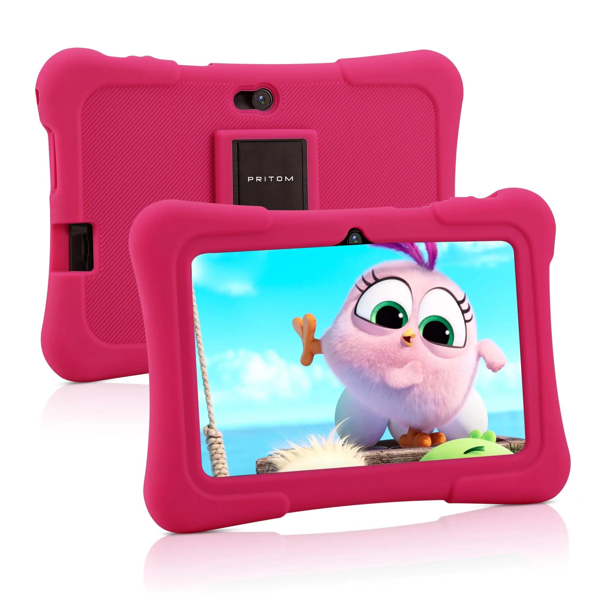 Pritom – Børne-Tablet 7 Tommer Android 10, 32GB Hukommelse med Læringssoftware