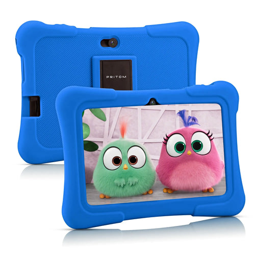 Pritom – Børne-Tablet 7 Tommer Android 10, 32GB Hukommelse med Læringssoftware